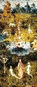 Hieronymus Bosch den vanstra flygeln i ustarnas tradgard oil on canvas